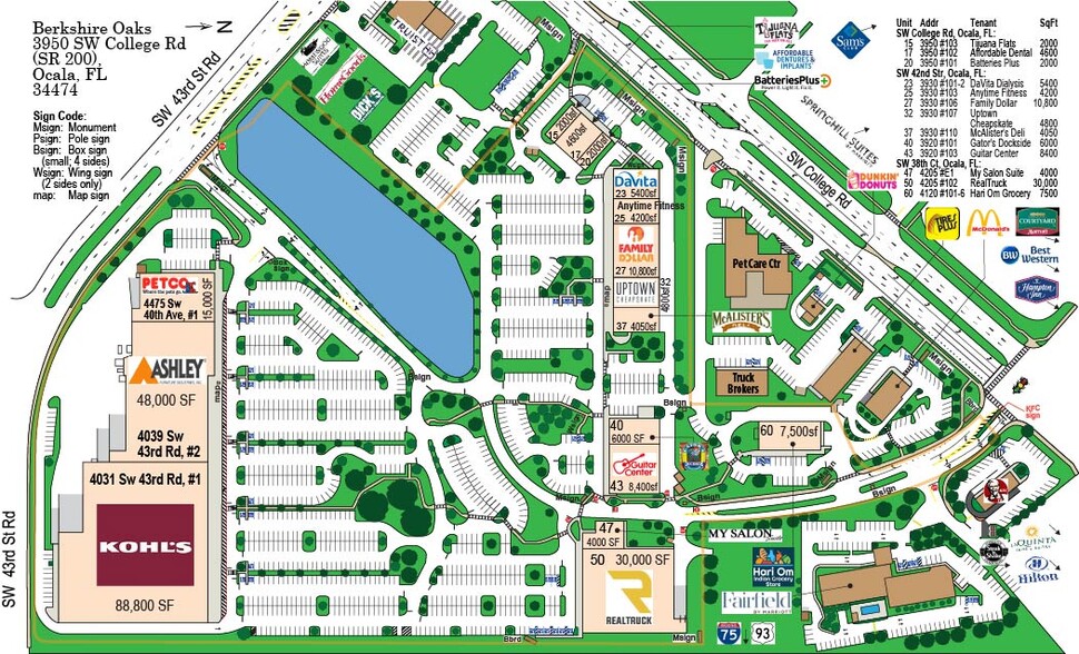 4465-4475 SW 40th Ave, Ocala, FL à vendre - Plan de site – Image 2 sur 41