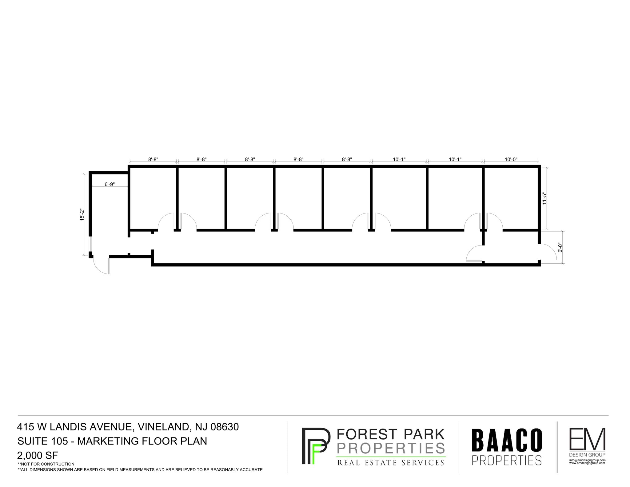 415 W Landis Ave, Vineland, NJ à louer Plan de site– Image 1 sur 1