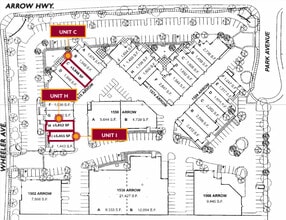 1518 Arrow Hwy, La Verne, CA à louer Plan de site– Image 1 sur 1