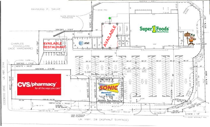 3115 Highway 28 E, Pineville, LA à louer - Plan de site – Image 3 sur 3