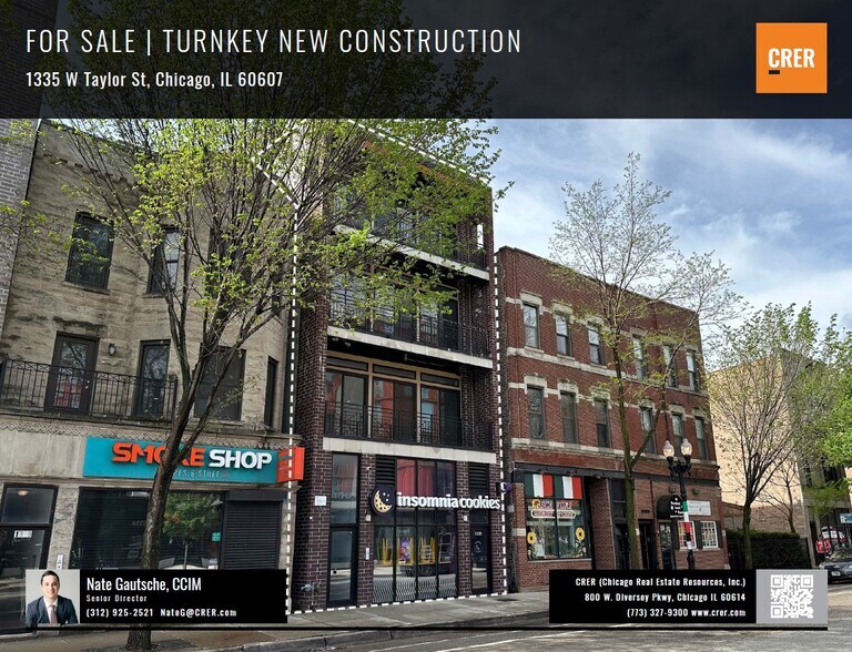 1335 W Taylor St, Chicago, IL à vendre - Photo de l’immeuble – Image 1 sur 5