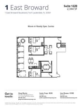1 E Broward Blvd, Fort Lauderdale, FL à louer Plan d’étage– Image 1 sur 1