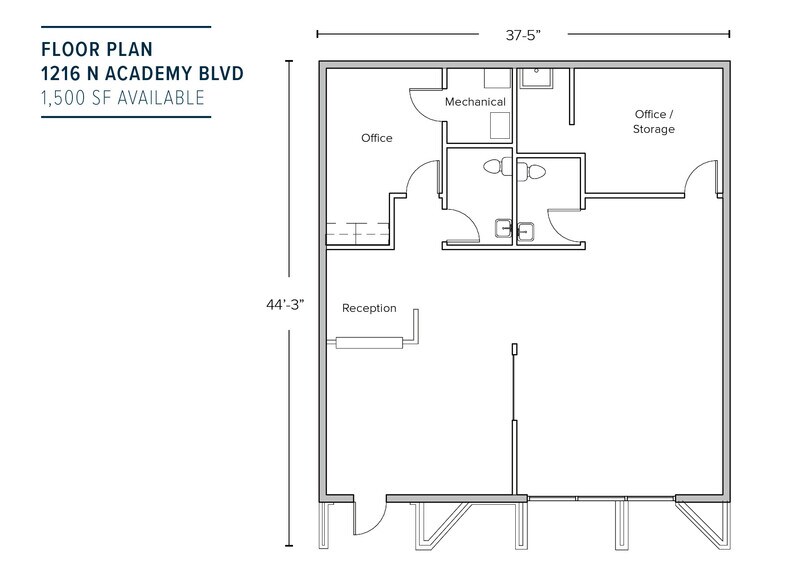 1216 N Academy Blvd, Colorado Springs, CO à vendre - Plan d’étage – Image 2 sur 4