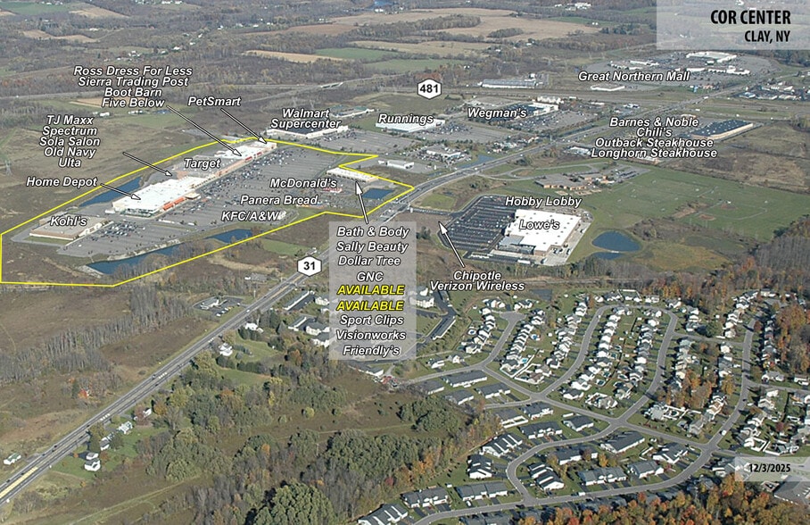 3815-3873 State Rte 31, Liverpool, NY à louer - Aérien – Image 1 sur 28