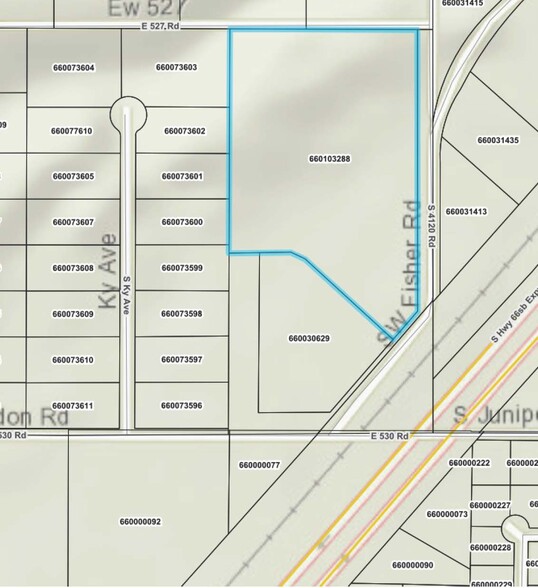 8975 E 530 Rd, Claremore, OK à vendre - Plan cadastral – Image 3 sur 3