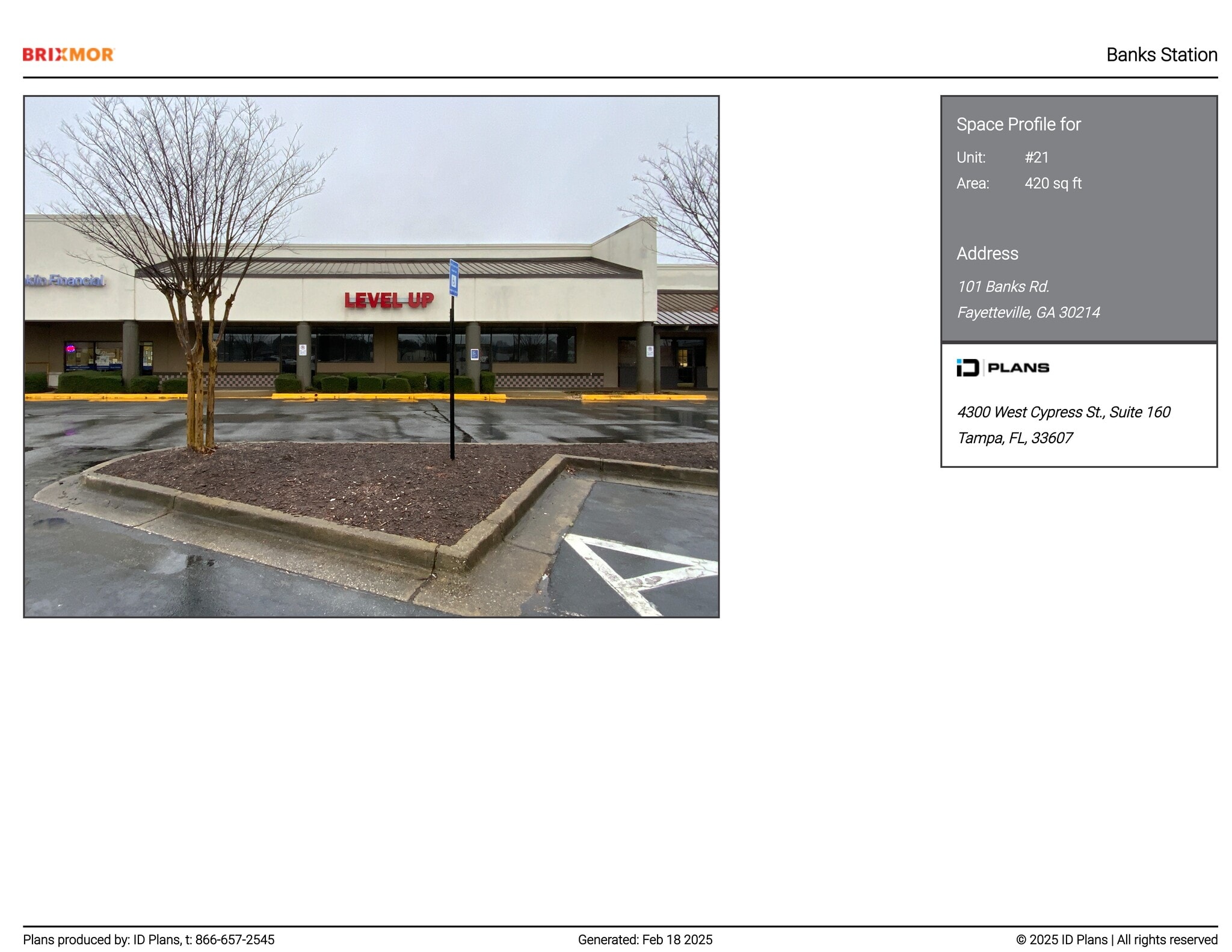 101-217 Banks Rd, Fayetteville, GA à louer Plan de site– Image 1 sur 6