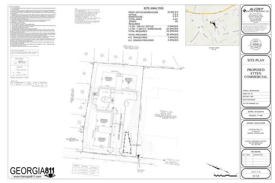300 Etten, Monroe, GA à louer - Plan de site – Image 3 sur 5