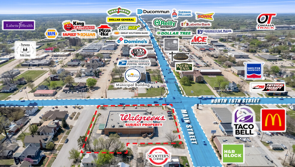 1528 Main St, Parsons, KS à vendre - Photo de l’immeuble – Image 2 sur 2
