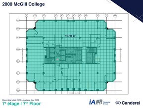 2000 Av McGill College, Montréal, QC à louer Plan d’étage– Image 1 sur 1