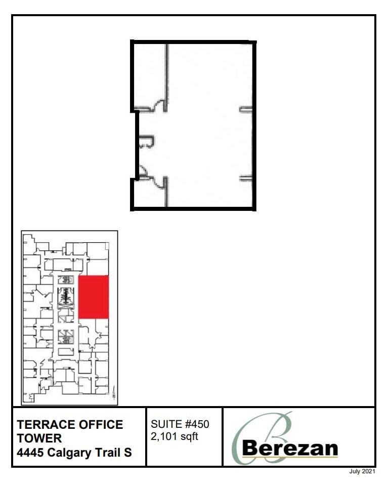 4445 Calgary Trl, Edmonton, AB à louer Plan d’étage– Image 1 sur 1