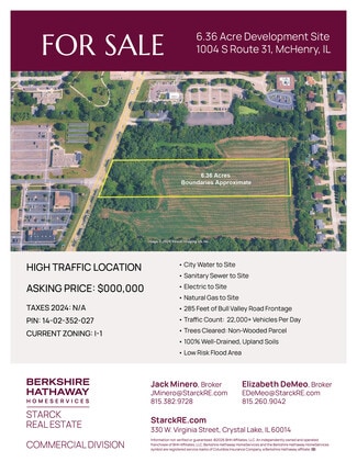 Plus de détails pour 1004 S State Route 31, McHenry, IL - Terrain à vendre