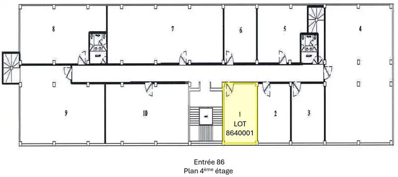 Local commercial dans Ris-Orangis à louer Plan d’étage– Image 1 sur 3