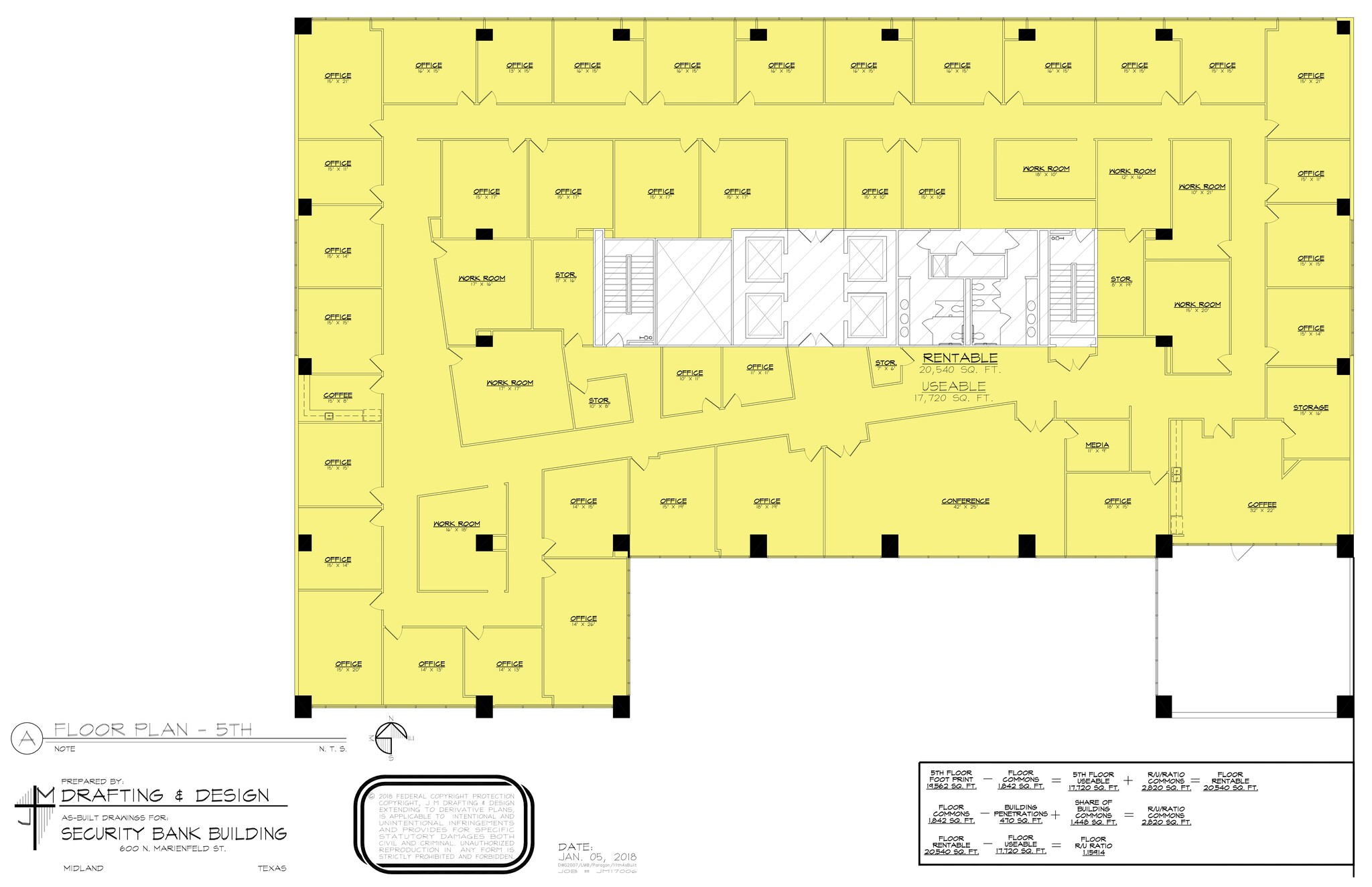 600 Marienfeld St, Midland, TX à louer Plan de site– Image 1 sur 1