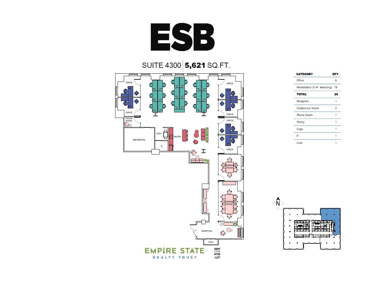 350 Fifth Ave, New York, NY à louer Plan d’étage– Image 1 sur 10