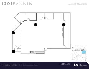 1301 Fannin St, Houston, TX à louer Plan d’étage– Image 1 sur 1
