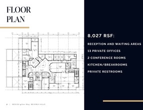 9625-9647 Brighton Way, Beverly Hills, CA à louer Plan d’étage– Image 1 sur 3