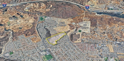 Spruce Street, Lake Elsinore, CA - Vue aérienne vue de carte - Image1