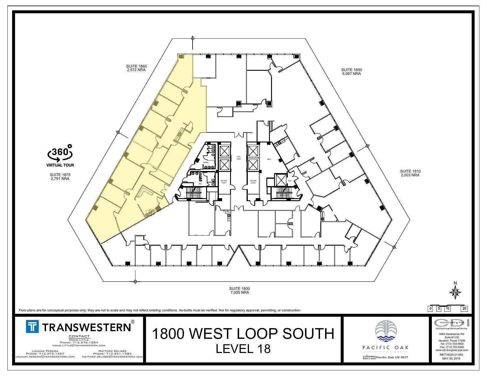 1800 West Loop S, Houston, TX à louer Plan d’étage– Image 1 sur 1