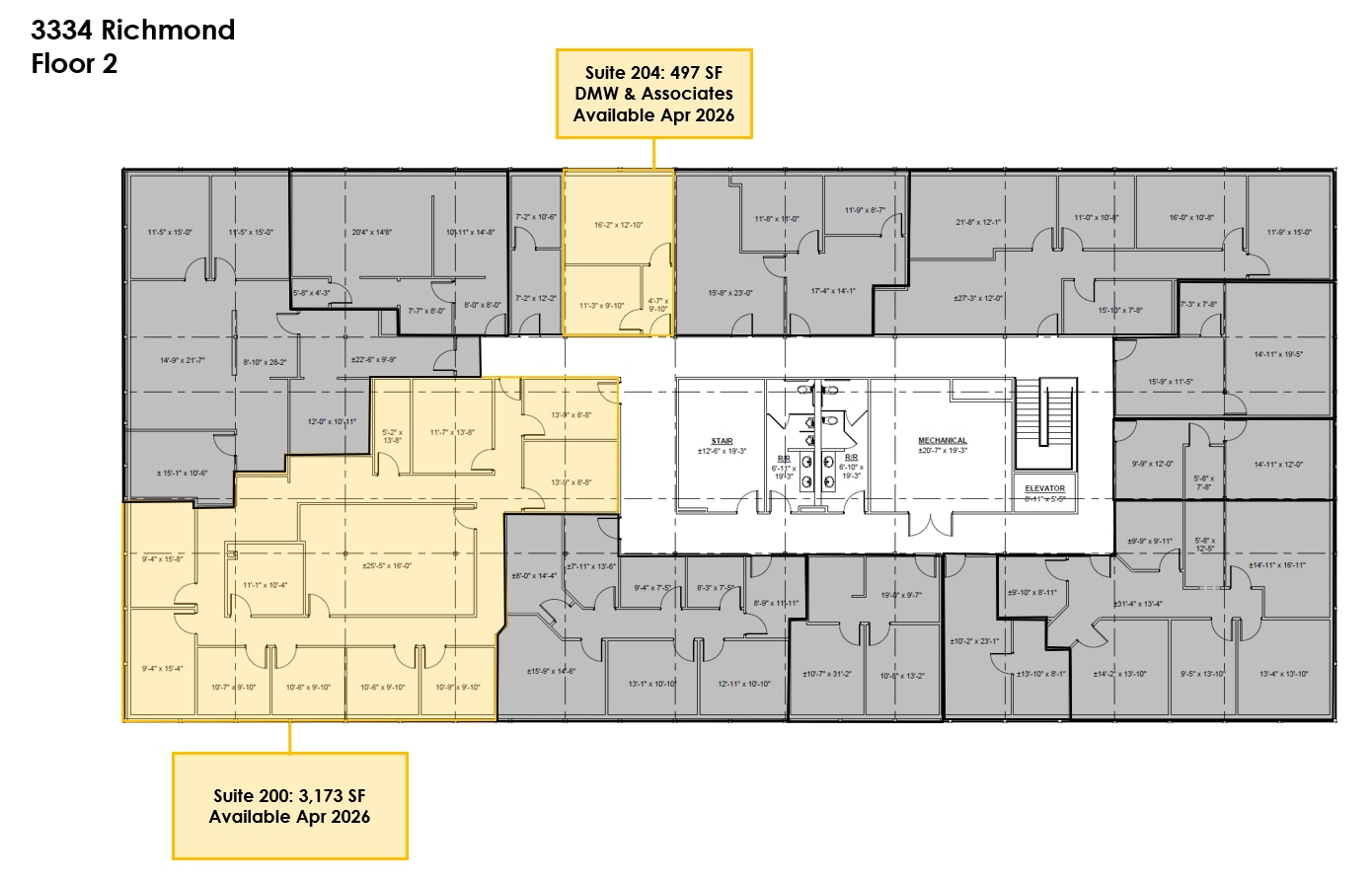 3334 Richmond Ave, Houston, TX à vendre Plan d’étage– Image 1 sur 1