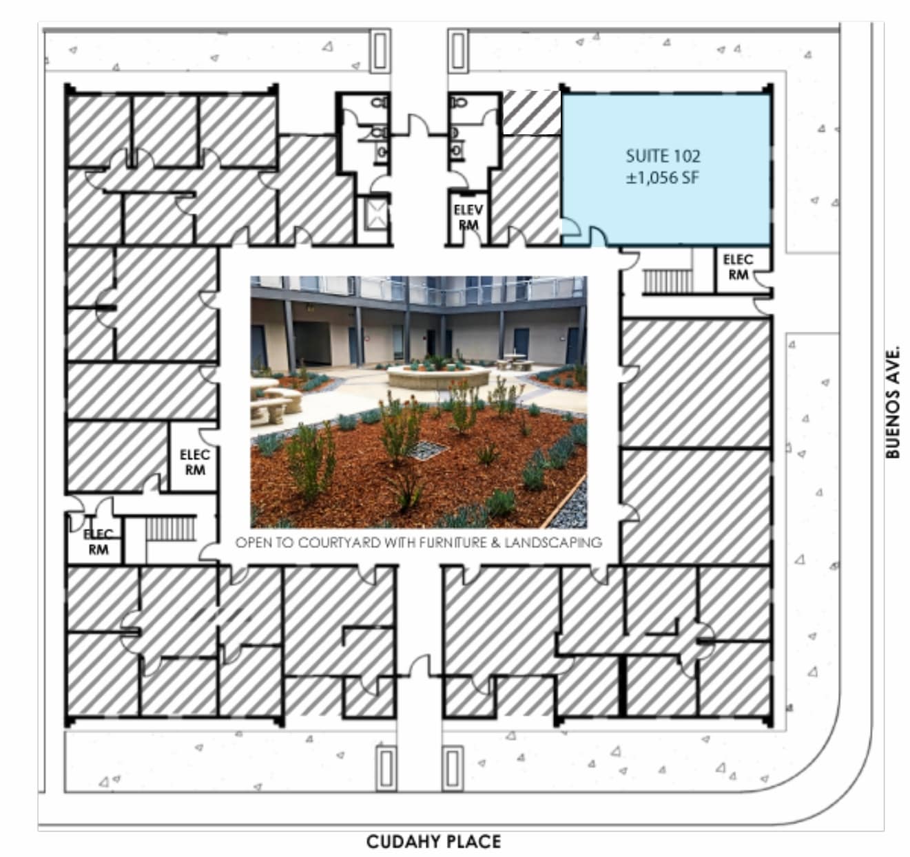 1094 Cudahy Pl, San Diego, CA à louer Plan d’étage– Image 1 sur 1