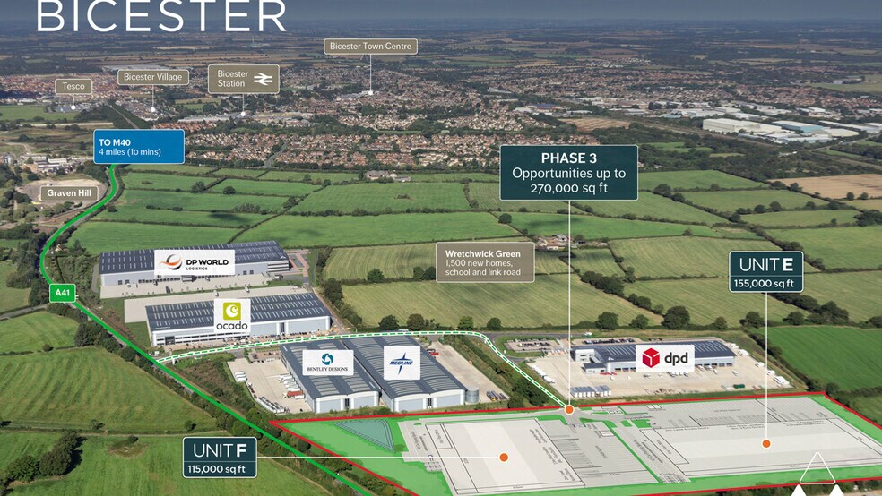 Morrell Way, Bicester à louer - Aérien – Image 3 sur 3