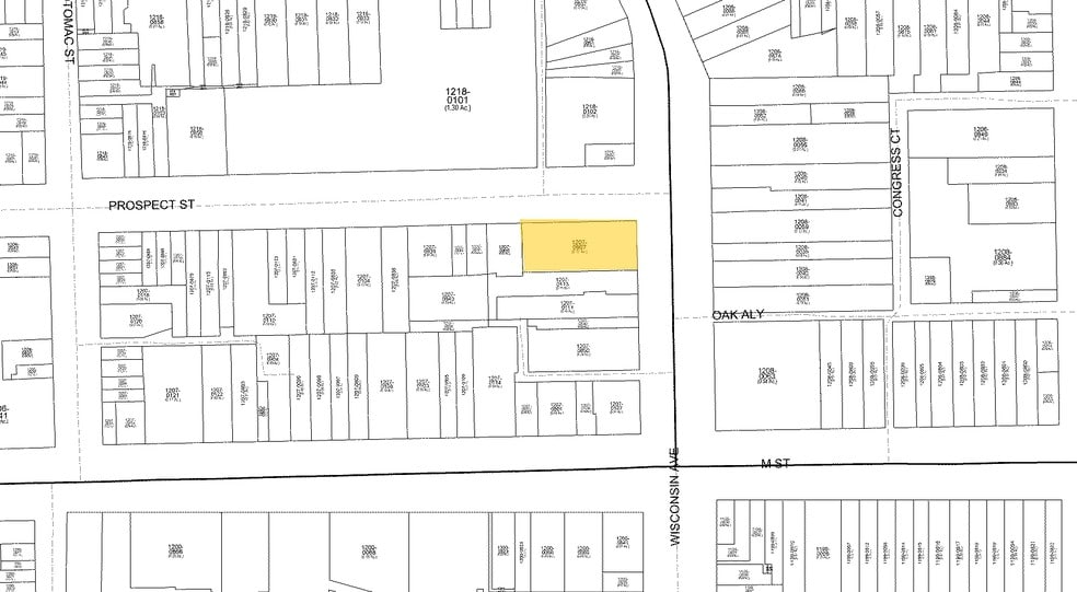 1222 Wisconsin Ave NW, Washington, DC à louer - Plan cadastral – Image 3 sur 7