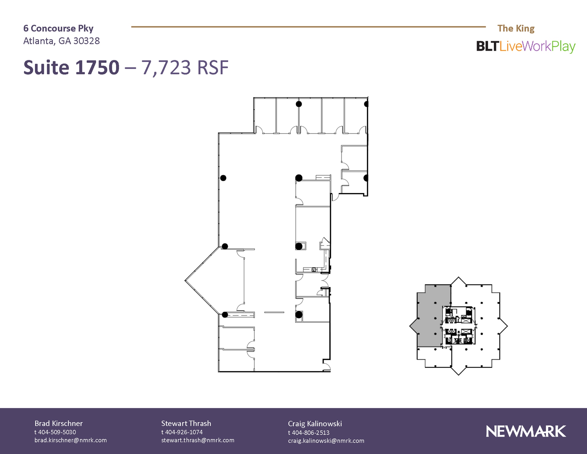 6 Concourse Pky NE, Atlanta, GA à louer Plan d’étage– Image 1 sur 1