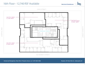 101 W Ohio St, Indianapolis, IN à louer Plan d’étage– Image 1 sur 1