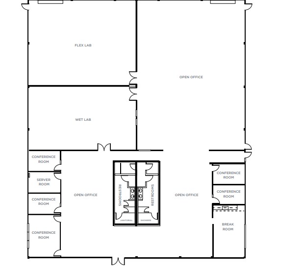 960-970 O'Brien Dr, Menlo Park, CA à louer Plan d’étage– Image 1 sur 1