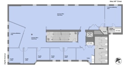 262-268 W 44th St, New York, NY à louer Plan d’étage– Image 1 sur 6