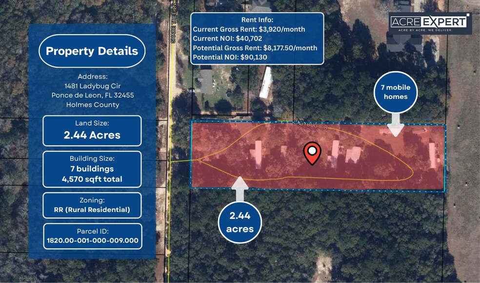 1481 Lady Bug Cir, Ponce De Leon, FL à vendre - Photo principale – Image 1 sur 2