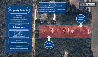 Plus de détails pour 1481 Lady Bug Cir, Ponce De Leon, FL - Logement à vendre