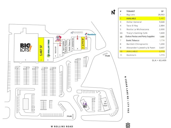 308-400 Rollins Rd, Round Lake Beach, IL à louer - Plan de site – Image 3 sur 10