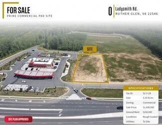 Plus de détails pour Ladysmith Rd, Ruther Glen, VA - Terrain à vendre