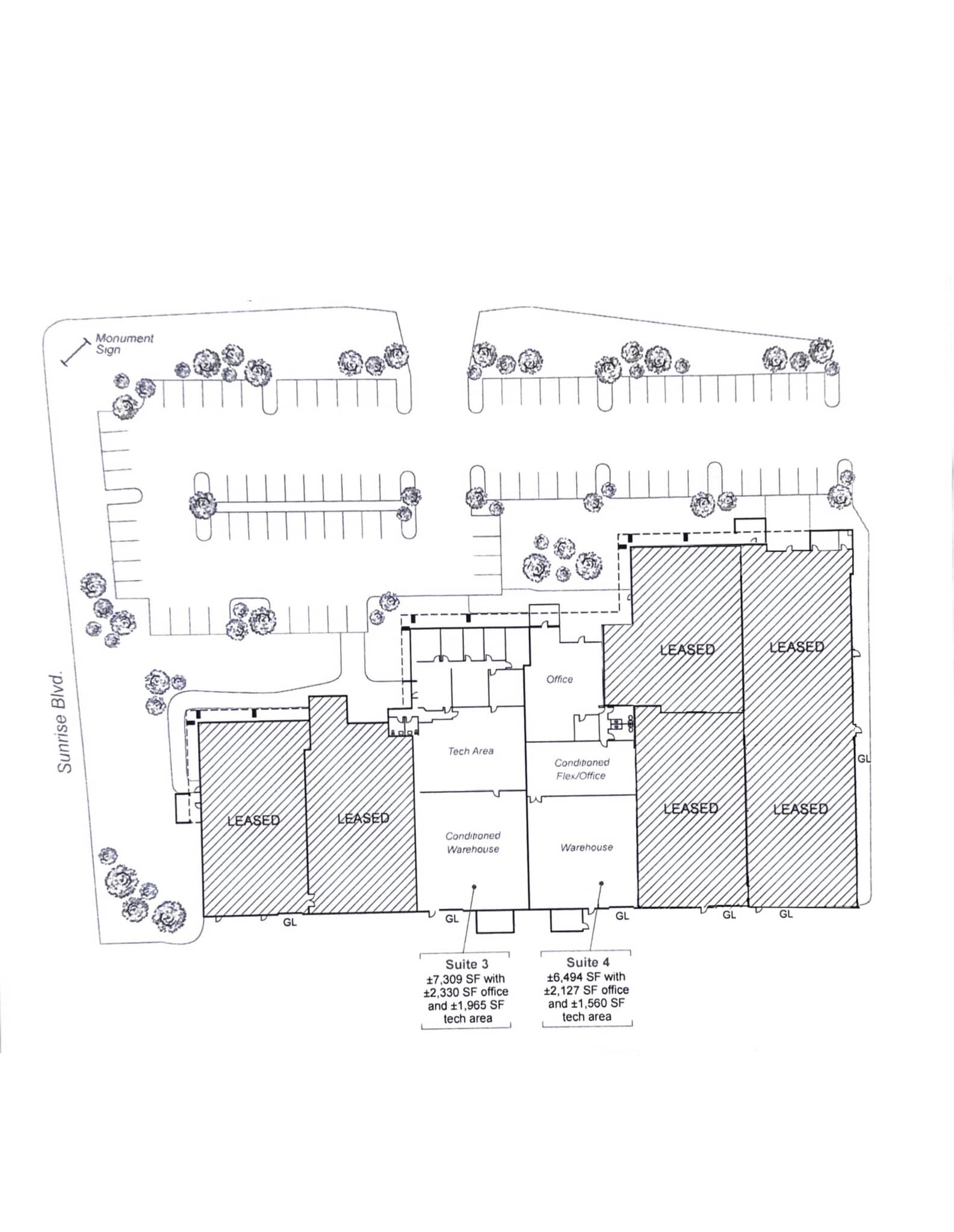 3235 Sunrise Blvd, Rancho Cordova, CA à louer Plan d’étage– Image 1 sur 1