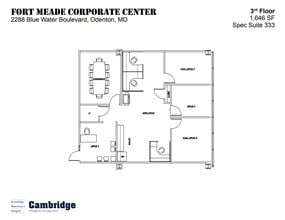2288 Blue Water Blvd, Odenton, MD à louer Plan d’étage– Image 1 sur 1