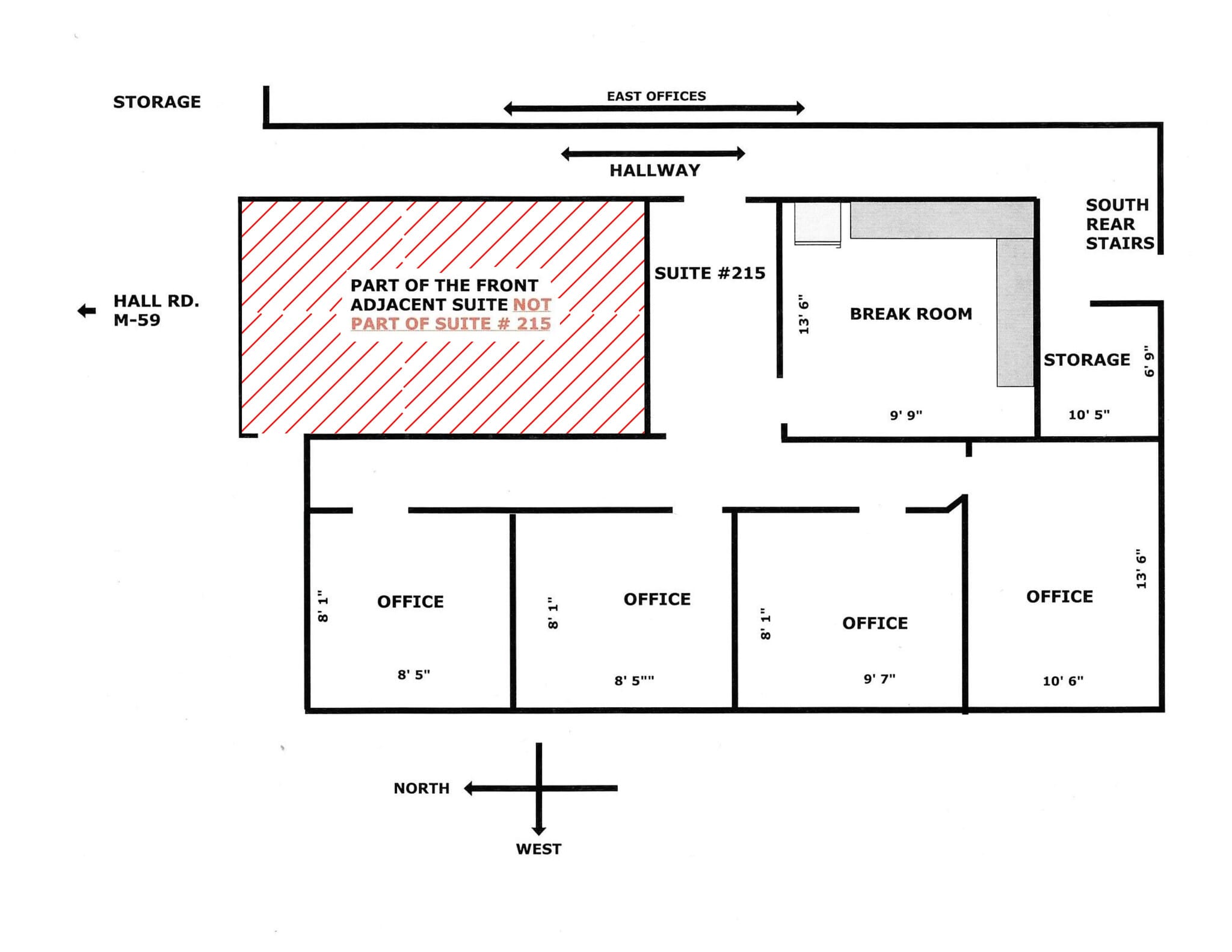 8344 Hall Rd, Utica, MI à louer Plan d’étage– Image 1 sur 1