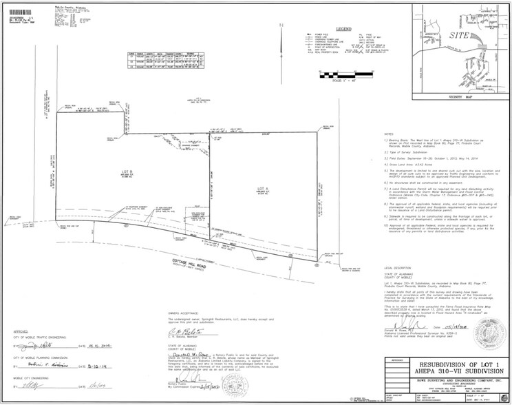 6500 Cottage Hill Rd, Mobile, AL à vendre - Plan cadastral – Image 3 sur 3