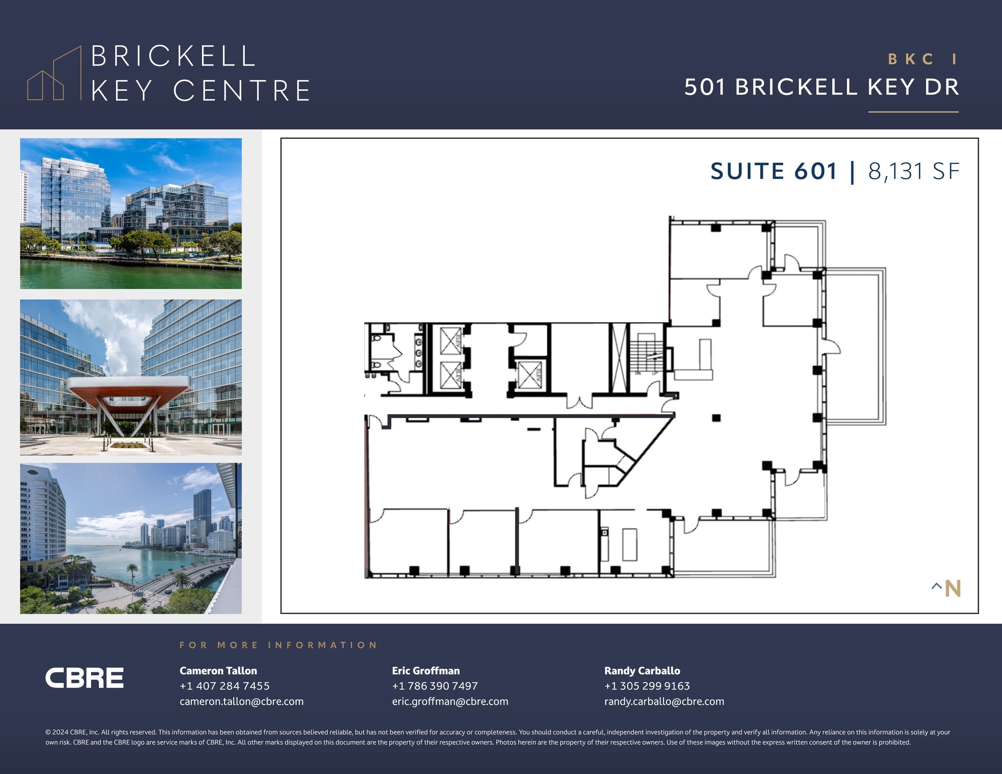 501 Brickell Key Dr, Miami, FL à louer Plan de site– Image 1 sur 1