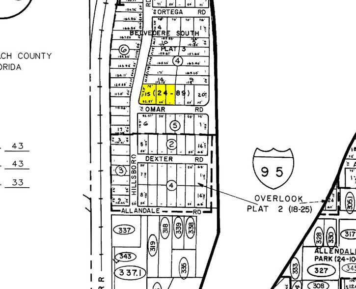 1225 Omar Rd, West Palm Beach, FL à louer - Plan cadastral – Image 2 sur 2