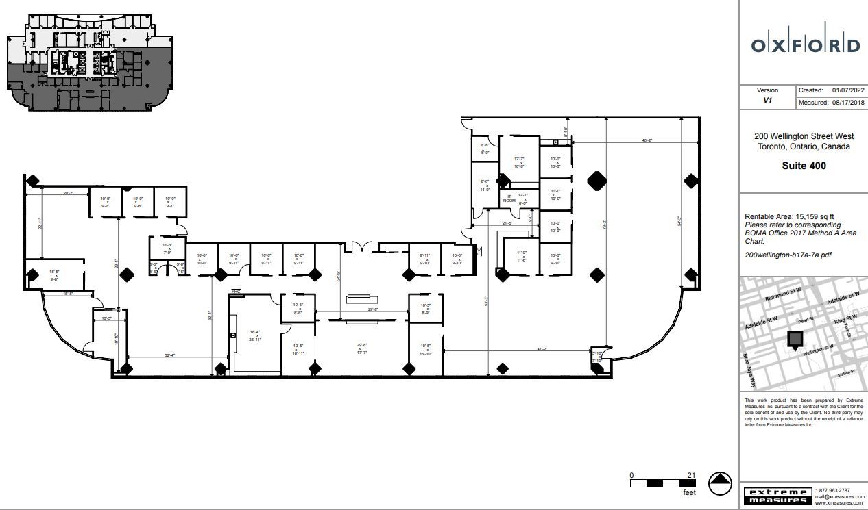 200 Wellington St W, Toronto, ON à louer Plan d’étage– Image 1 sur 1