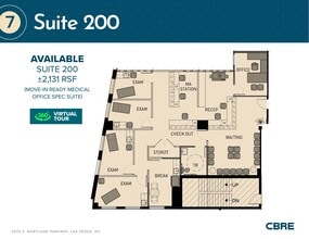 2870 S Maryland Pky, Las Vegas, NV à louer Plan d’étage– Image 1 sur 1