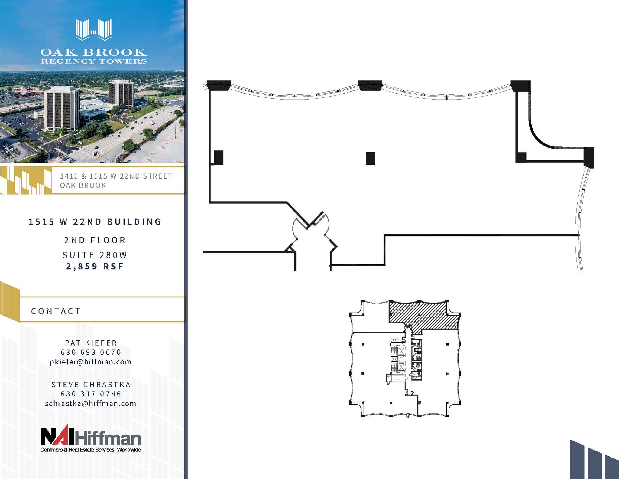1415 W 22nd St, Oak Brook, IL à louer Plan d’étage– Image 1 sur 1