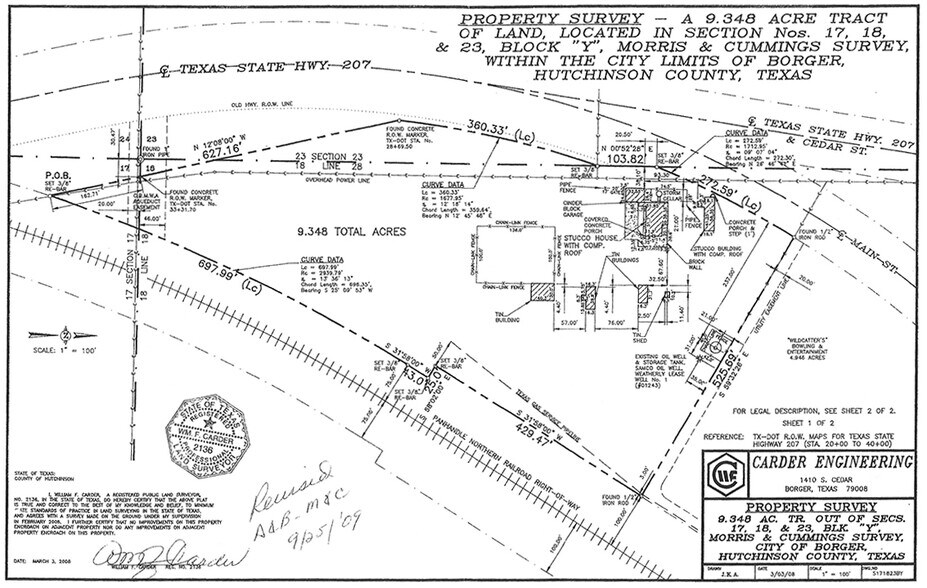1700 S Main St, Borger, TX à vendre - Plan cadastral – Image 2 sur 2
