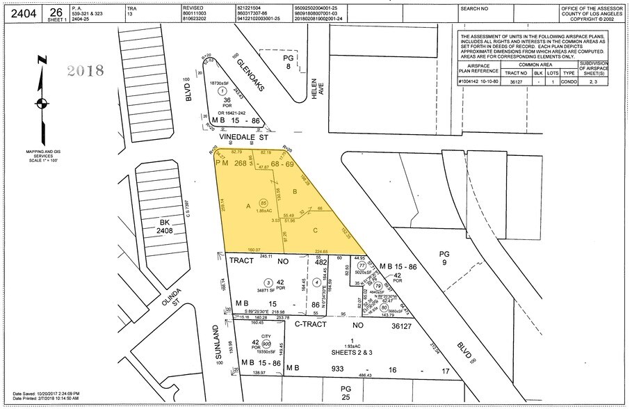 8708 Sunland Blvd, Sun Valley, CA à louer - Plan cadastral – Image 3 sur 10
