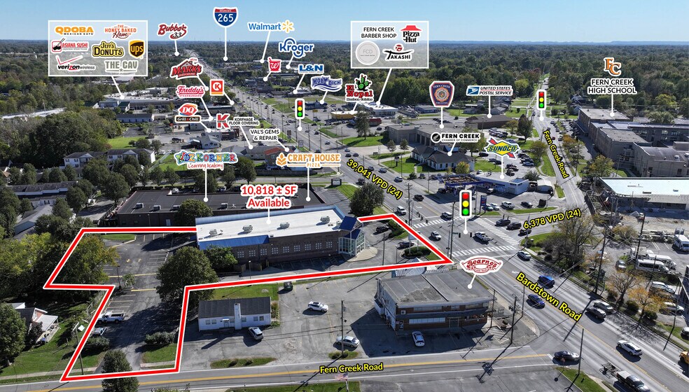 6109 Bardstown Rd, Louisville, KY à louer - Aérien – Image 2 sur 4
