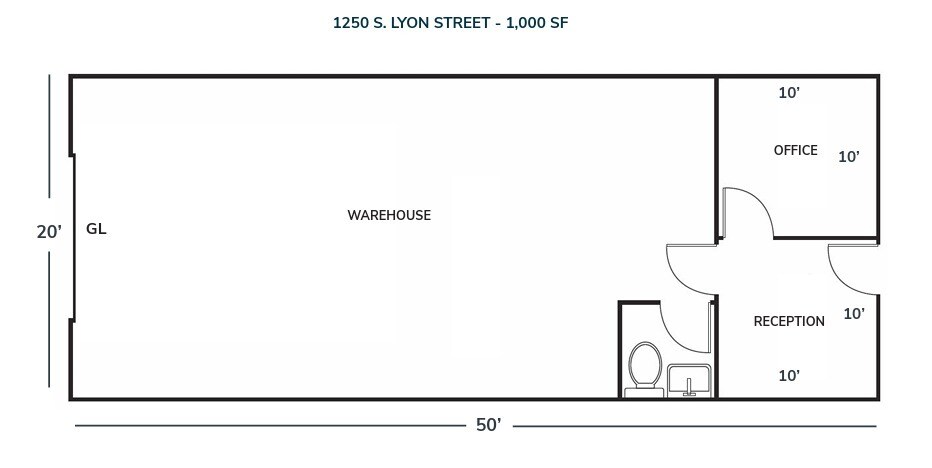 1233-1255 S Wright St, Santa Ana, CA à louer Plan d’étage– Image 1 sur 1