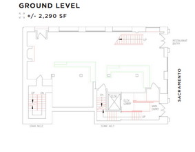 558 Sacramento St, San Francisco, CA à louer Plan d’étage– Image 2 sur 2