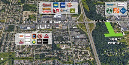 Ford Rd, Canton, MI - VUE AÉRIENNE  vue de carte - Image1