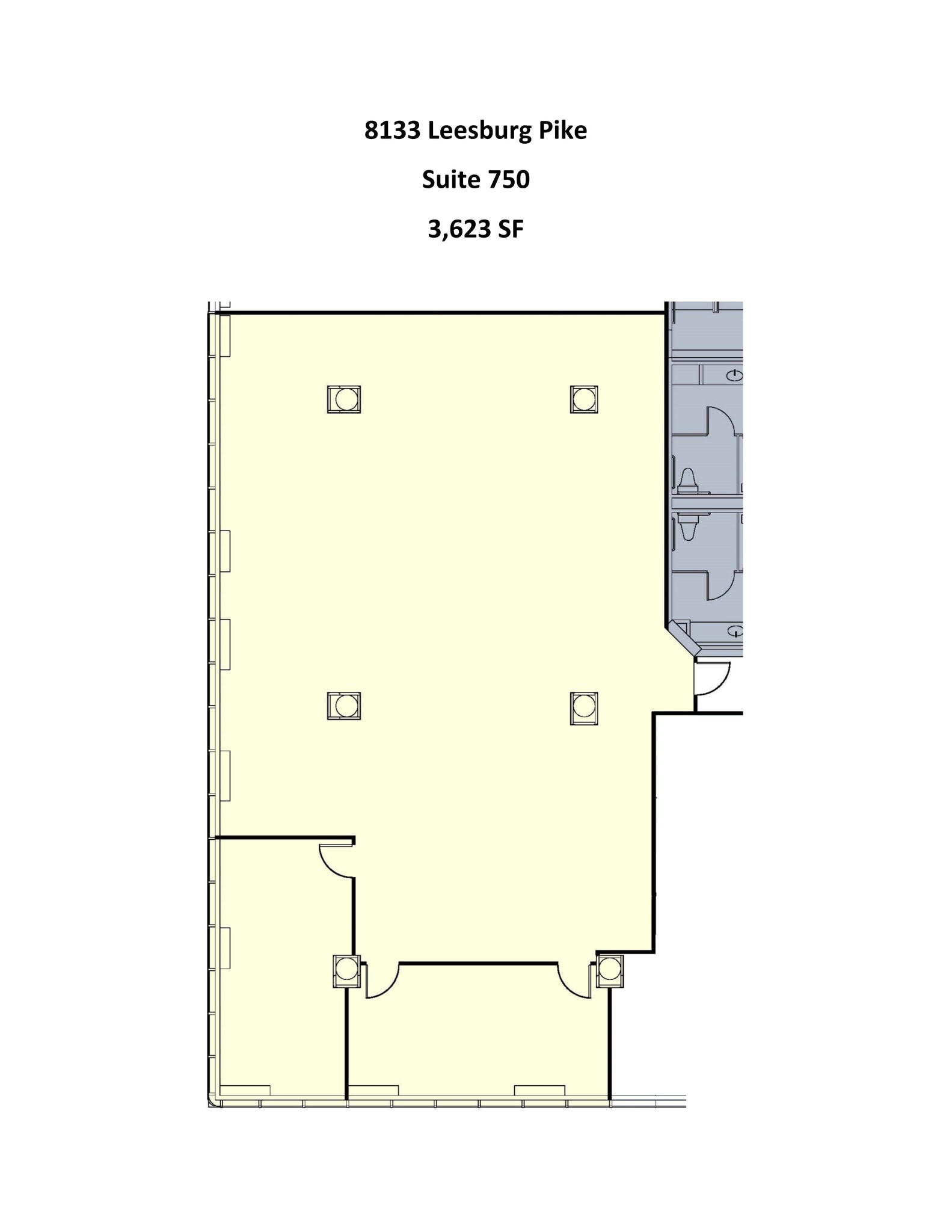 8133 Leesburg Pike, Vienna, VA à louer Plan de site– Image 1 sur 2